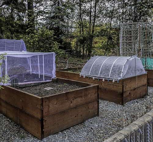 Garden Netting Pest Barrier: 4'x10' Fine Bug Netting for Garden Protection Row Cover Raised Bed Screen Mesh Greenhouse Mosquito Net, Protecting Tree Plants Vegetable Flowers Fruits - Image 9
