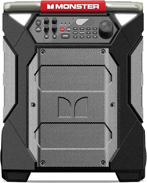 Monster Rockin’ Roller 270 Indoor/Outdoor Portable Bluetooth Speaker | up to 200W of 270 Degree Sound & up to 100 Hours of Playtime - Image 2