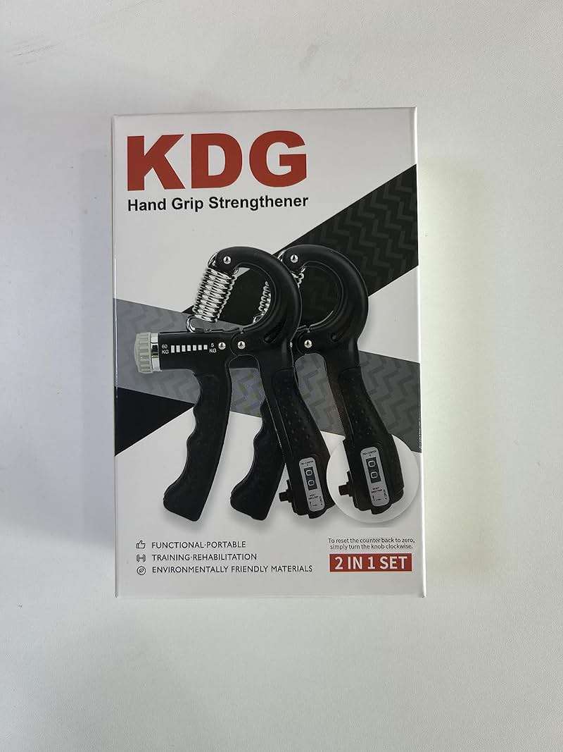 KDG Hand Grip Strengthener 2 Pack Adjustable Resistance 10-130 lbs Forearm Exerciser，Grip Strength Trainer for Muscle Building and Injury Recovery for Athletes - Image 7