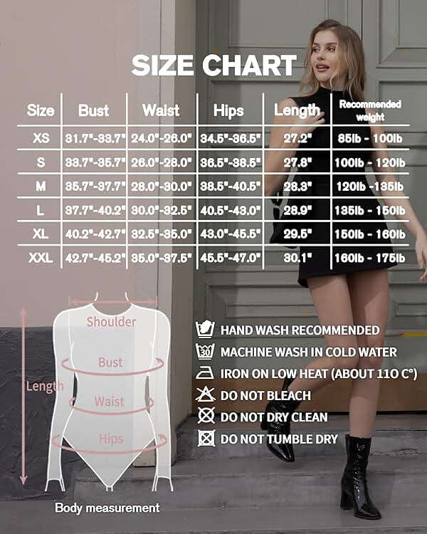 MANGOPOP Women's Mock Turtle Neck Sleeveless Tank Tops Bodysuit Leotard Clothing - Image 6