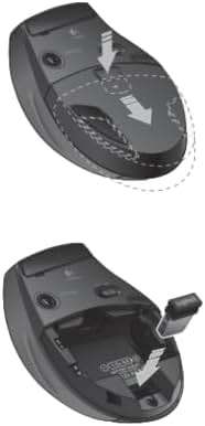 Logitech M705 Marathon Wireless Mouse, Gaming Mouse Wireless, 2.4 GHz USB-A Receiver, 5-Programmable Buttons, 3-Year Battery, PC, Mac, Laptop, Chromebook - Black - Image 10