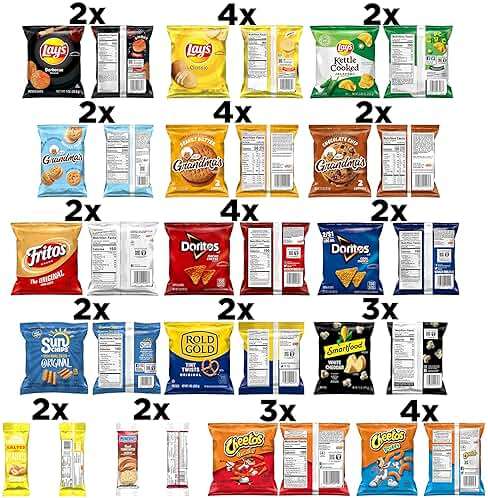 Frito-Lay Ultimate Classic Snacks Package, Variety Assortment of Chips, Cookies, Crackers, & Nuts, 0.56 ounces, (Pack of 40) (Packaging May Vary) - Image 2
