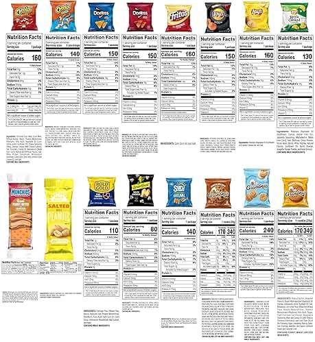 Frito-Lay Ultimate Classic Snacks Package, Variety Assortment of Chips, Cookies, Crackers, & Nuts, 0.56 ounces, (Pack of 40) (Packaging May Vary) - Image 7