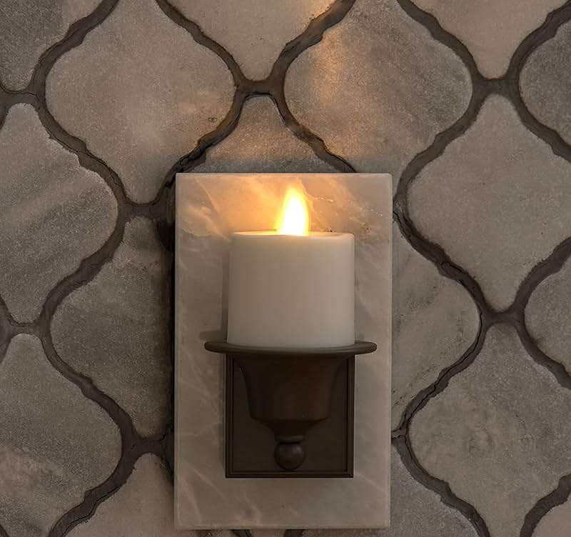 Luminara Flameless Candle Nightlight w/Dusk to Dawn Light Dark Auto Sensor, Bronze Wall Plug Indoor Night LED Light w/Real-Flame Effect Technology, Bathroom Bedroom Hallway, No Remote Needed - Image 7