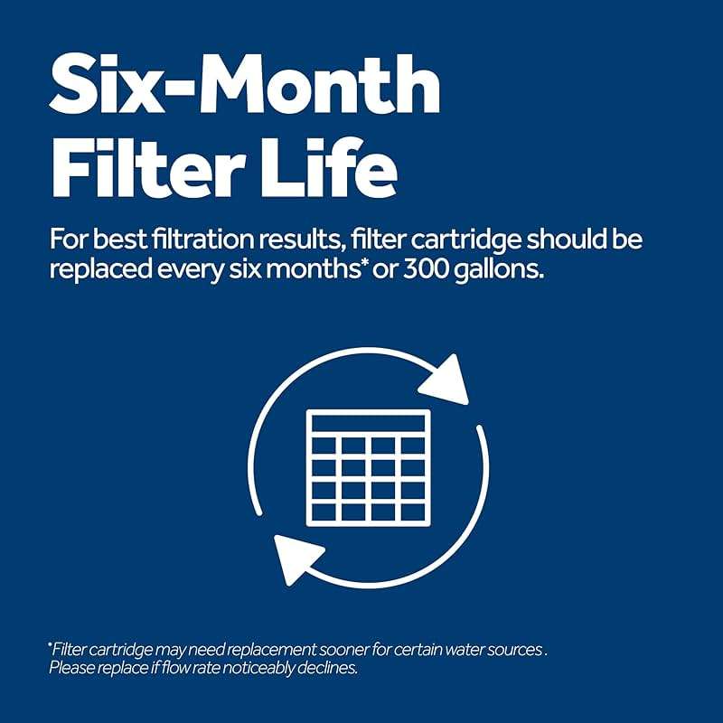 GE XWFE Refrigerator Water Filter, Genuine Replacement Filter, Certified to Reduce Lead, Sulfur, and 50+ Other Impurities, Replace Every 6 Months for Best Results, Pack of 1 - Image 5