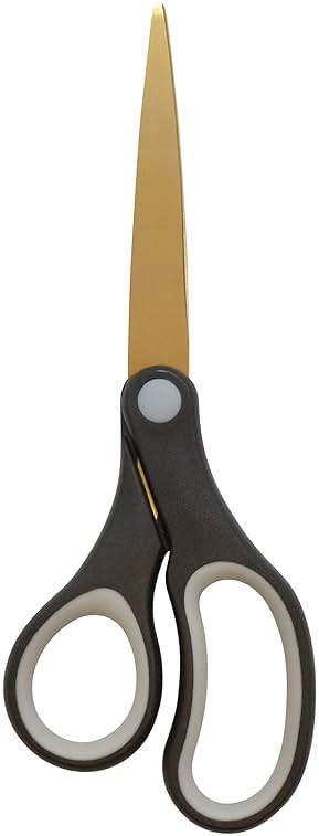 Westcott 55847 8-Inch Titanium-Bonded Scissors For Office and Home, Black/Gold, 2 Pack - Image 4
