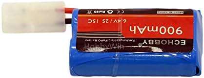 6.4V 2S 900mAh Life Battery KET2P Female Plug P-to-R for RC Model Buggy Car Truck Speed Boat - Image 4