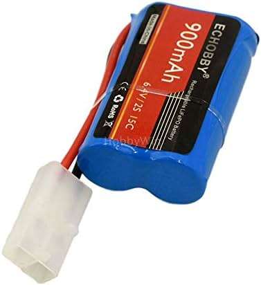 6.4V 2S 900mAh Life Battery KET2P Female Plug P-to-R for RC Model Buggy Car Truck Speed Boat - Image 6