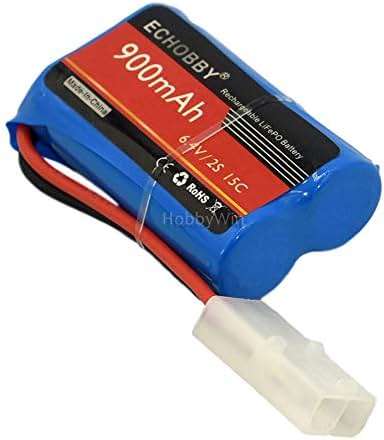 6.4V 2S 900mAh Life Battery KET2P Female Plug P-to-R for RC Model Buggy Car Truck Speed Boat - Image 7