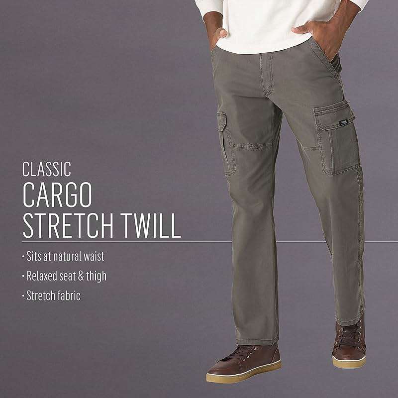Wrangler Authentics Men's Relaxed Fit Stretch Cargo Pant - Image 7