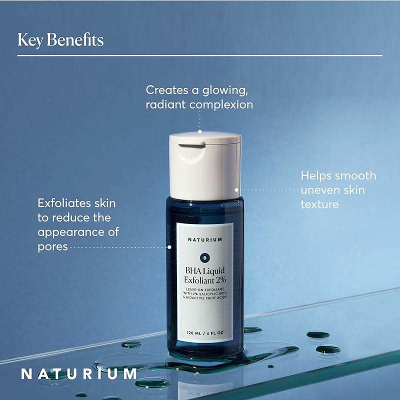 Naturium BHA Liquid Exfoliant 2%, Leave-on Face & Skin Care Exfoliating Pore Treatment, with Salicylic Acid & Bioactive Fruit Acids, Packaging May Vary, 4 oz - Image 5