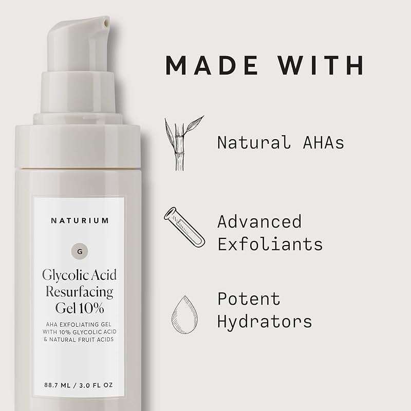 Naturium Glycolic Acid Resurfacing Gel 10%, AHA Exfoliating Gel with Natural Fruit Acids, 3.0 oz - Image 7