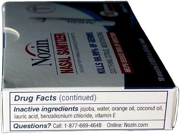 Nozin® Nasal Sanitizer® Antiseptic Popswab® Ampules 10ct Pack | Kills 99.99% of Germs | Alcohol Based 62% - Image 11