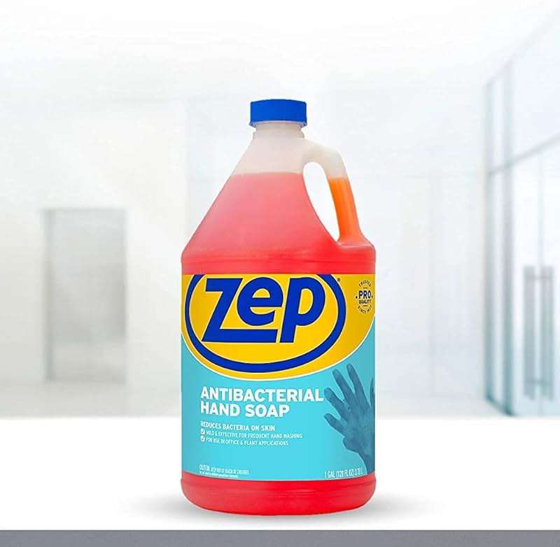 Zep Industrial Antibacterial Hand Soap - 1 Gallon (Case of 4) R46124 - Mild Formula, Removes Dirt and Soils From Hands - Image 7
