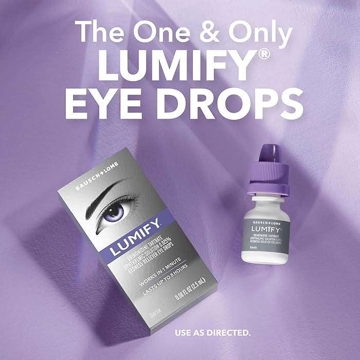 LUMIFY Eye Drops for Red Eyes, Redness Reliever for Brighter Looking Eyes, Works in 1 Minute & Lasts Up to 8 Hours, Eye Drops, 0.17 Fl Oz (5 mL) - Image 5