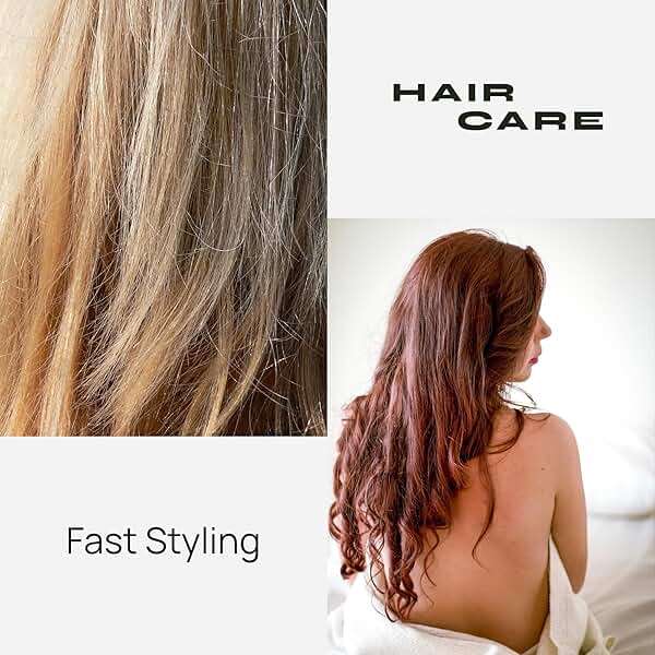 Beautimeter Hair Dryer Brush 3-in-1 Hair Styler, Rotating Blow Dryer Brush with 2-Inch and 1.5-Inch Brushes - Image 6
