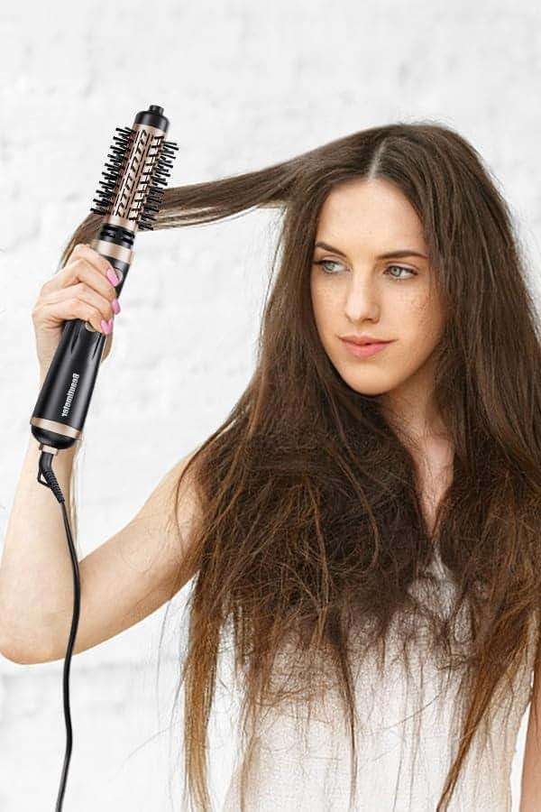 Beautimeter Hair Dryer Brush 3-in-1 Hair Styler, Rotating Blow Dryer Brush with 2-Inch and 1.5-Inch Brushes - Image 8