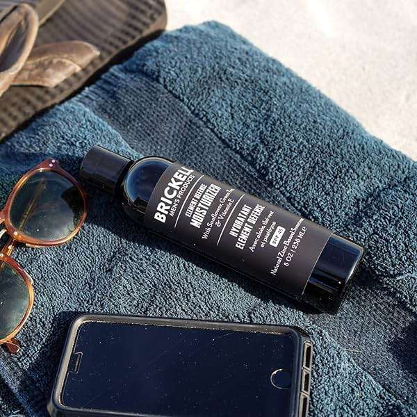 Brickell Men's Element Defense SPF45 Moisturizer for Men, Mineral Sunscreen, Hydrates and Protects Skin Against UVA/UVB Rays, With Zinc, Vitamin E, and Green Tea, 8 Ounce, Unscented - Image 6