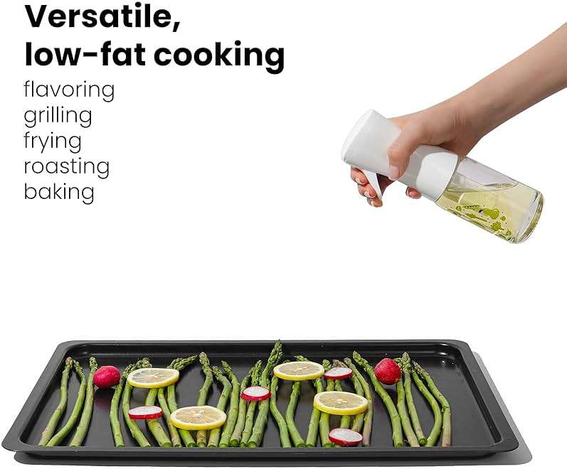 Mistifi Oliver Oil Sprayer for cooking, Spray bottle 6oz, Non-Aerosol Refillable Dispenser Oil Mister FS601 Green Vegetable - Image 3