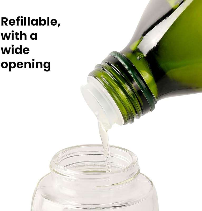 Mistifi Oliver Oil Sprayer for cooking, Spray bottle 6oz, Non-Aerosol Refillable Dispenser Oil Mister FS601 Green Vegetable - Image 5