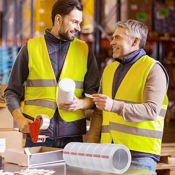 Pacific Mailer Clear Packing Tape, Packaging Tape for Shipping Packaging Moving Sealing, 3 Inch Wide, 2.0mil Thickness, 110 Yard Per Roll [Pack of 6 Rolls] - Image 2