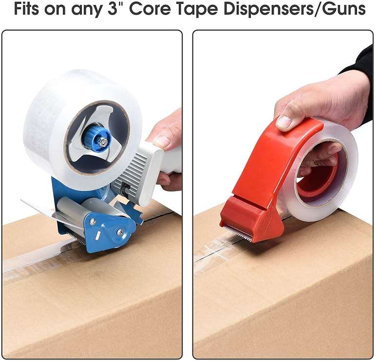 Pacific Mailer Clear Packing Tape, Packaging Tape for Shipping Packaging Moving Sealing, 3 Inch Wide, 2.0mil Thickness, 110 Yard Per Roll [Pack of 6 Rolls] - Image 6