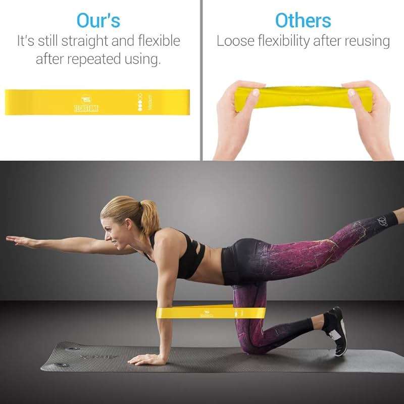 TechStone Resistance Bands Set – 5 Levels Loop Exercise Bands for Men & Women, Elastic Workout Bands for Home Gym, Training, Yoga & Fitness, Carry Bag Included - Image 5