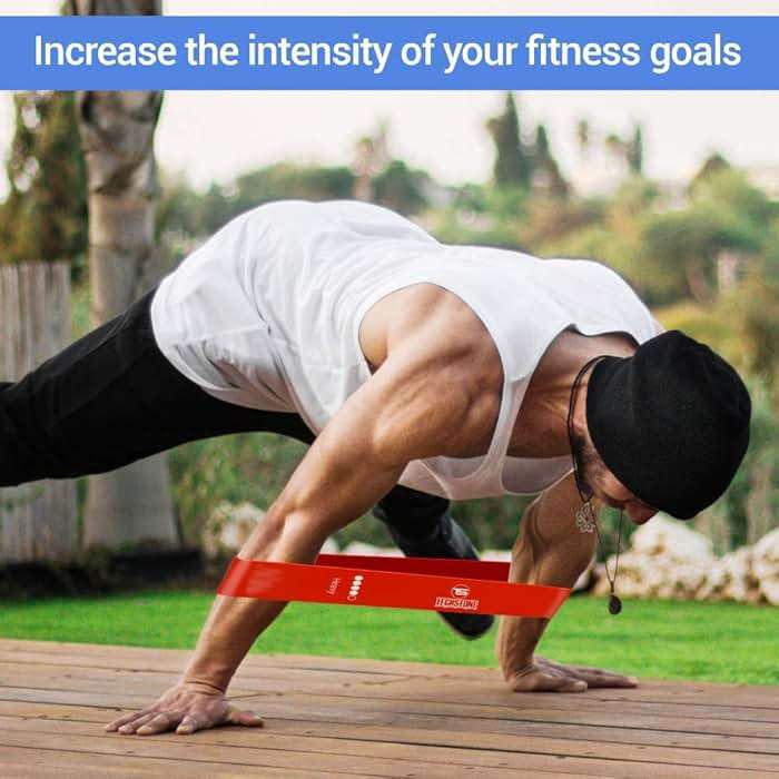TechStone Resistance Bands Set – 5 Levels Loop Exercise Bands for Men & Women, Elastic Workout Bands for Home Gym, Training, Yoga & Fitness, Carry Bag Included - Image 6