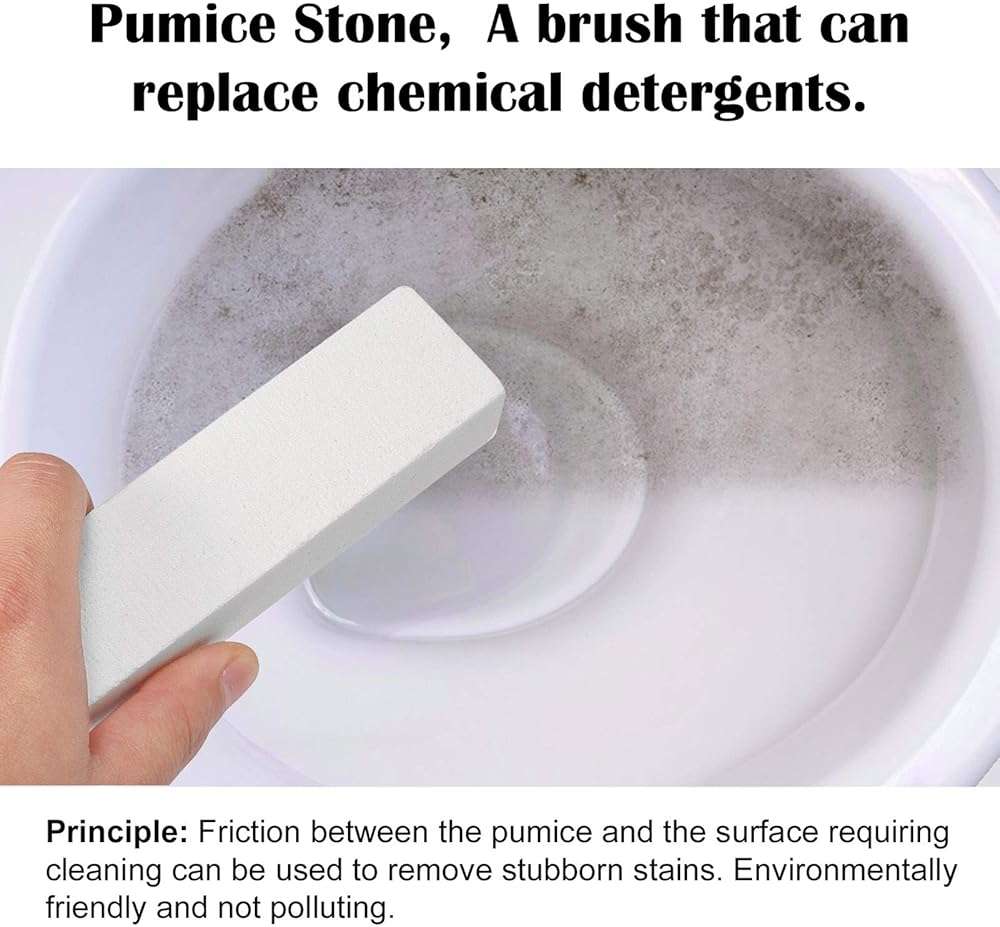 8 Pack Pumice Stone for Toilet Bowl Cleaning, Scouring Stick Remove Hard Water Rings, Calcium Buildup and Rust, Pumice Cleaning Bar for Tile Bath-tub - Image 2