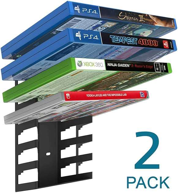 Monzlteck Video Game Case Storage Wall Mount | Metal - Image 2