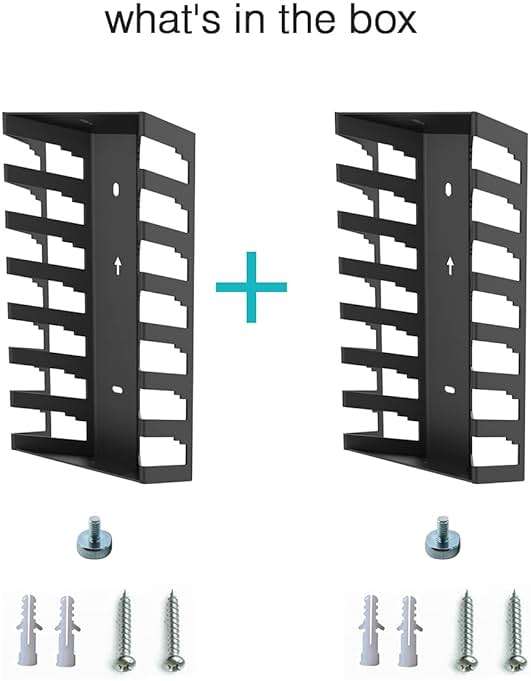 Monzlteck Video Game Case Storage Wall Mount | Metal - Image 6