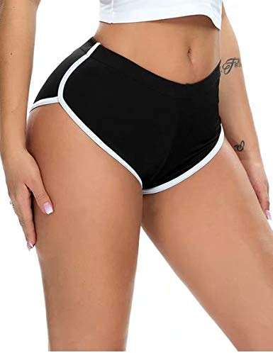 YUYUREAL Women's Low Rise Dolphin Shorts Daisy Dukes Plus Running Workout Fitness Sport High Cut Yoga Booty Shorts - Image 3