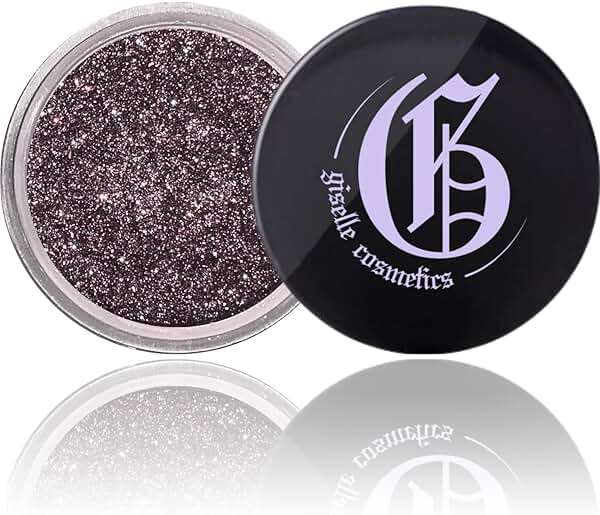 Giselle Cosmetics Black Cherry Loose Mineral Eyeshadow Palette - Versatile Make Up Kit with Highlighter Makeup, Glitter, Shimmer, and Colorful Shades - Image 6