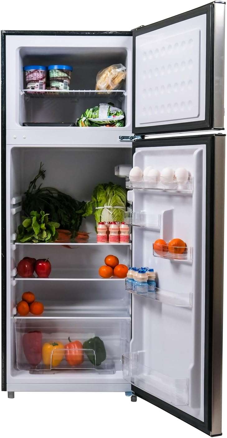 Frigidaire, 2 Door Apartment Size Refrigerator/Freezer Combo, 7.5 cu ft, Platinum Series, Stainless, 23" D x 21.5" W x 55.5" H - Image 5