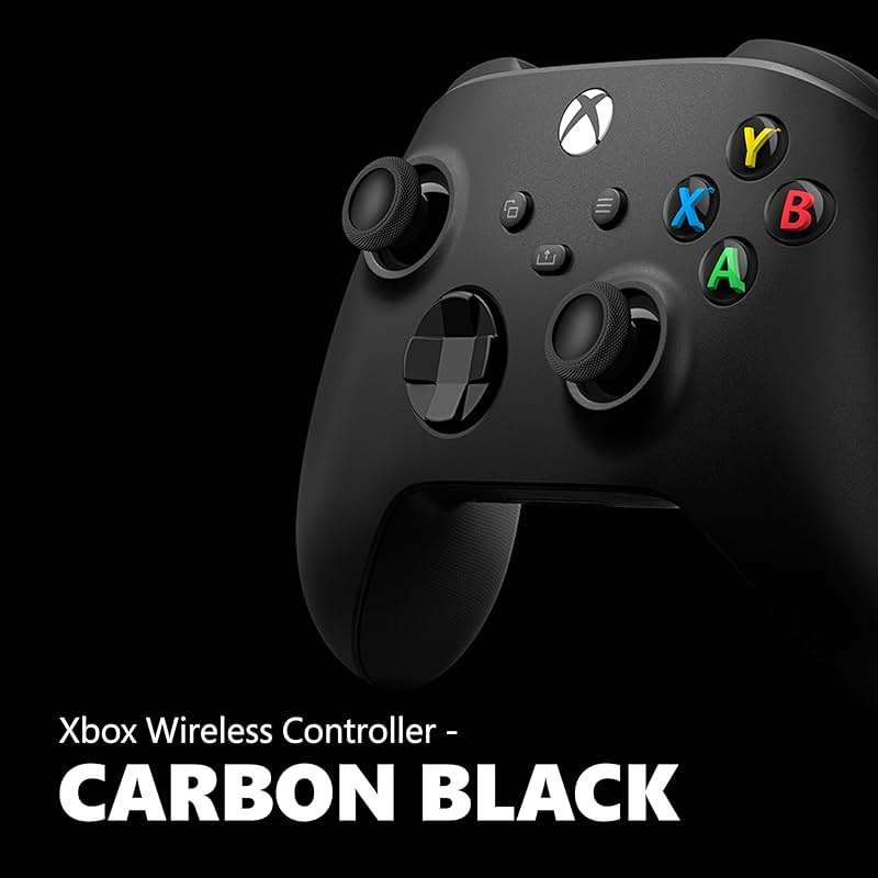 Xbox Core Wireless Gaming Controller – Carbon Black Series X|S, One, Windows PC, Android, and iOS - Image 2