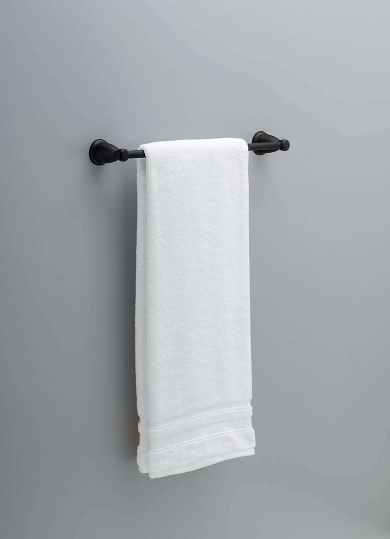 Franklin Brass 5-Piece Matte Black Bathroom Set (2) Towel Racks, Ring, Toilet Paper Holder, Hook | Kinla Bath Accessories - Image 18