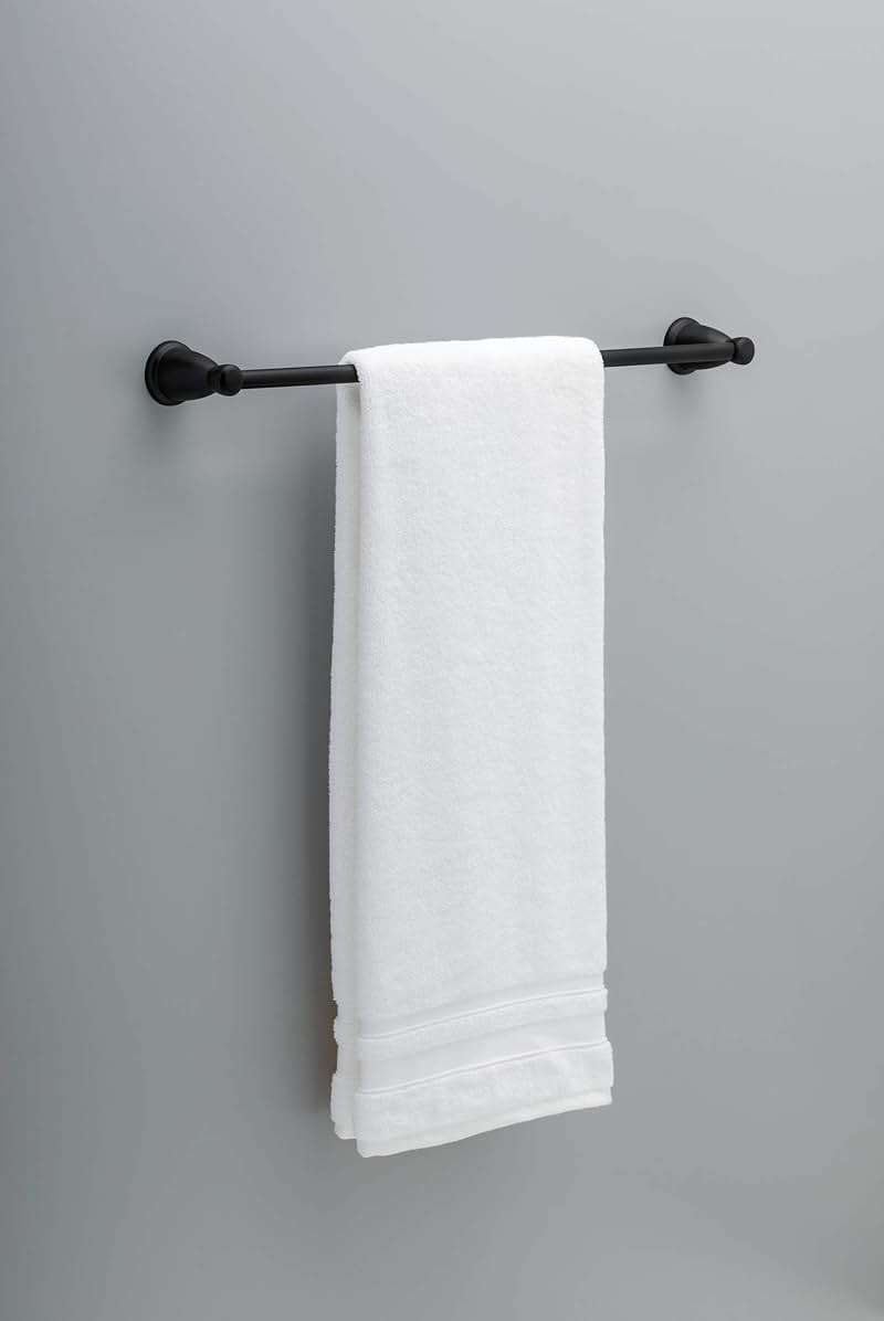Franklin Brass 5-Piece Matte Black Bathroom Set (2) Towel Racks, Ring, Toilet Paper Holder, Hook | Kinla Bath Accessories - Image 20