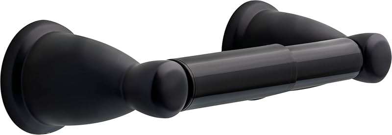 Franklin Brass 5-Piece Matte Black Bathroom Set (2) Towel Racks, Ring, Toilet Paper Holder, Hook | Kinla Bath Accessories - Image 7