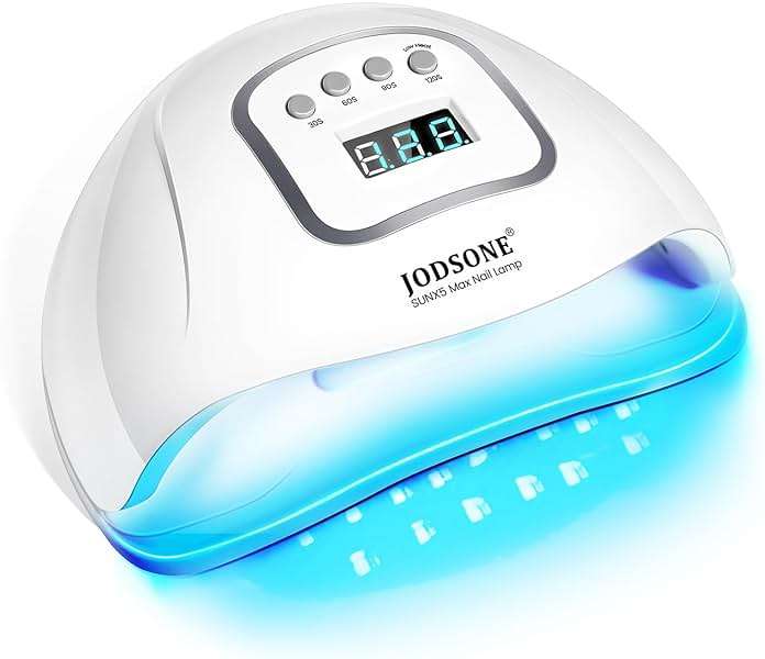 JODSONE U V LED Nail Lamp, Nail Dryer for Gel Polish, Led Light with Automatic Sensor & 4 Timers - Image 1
