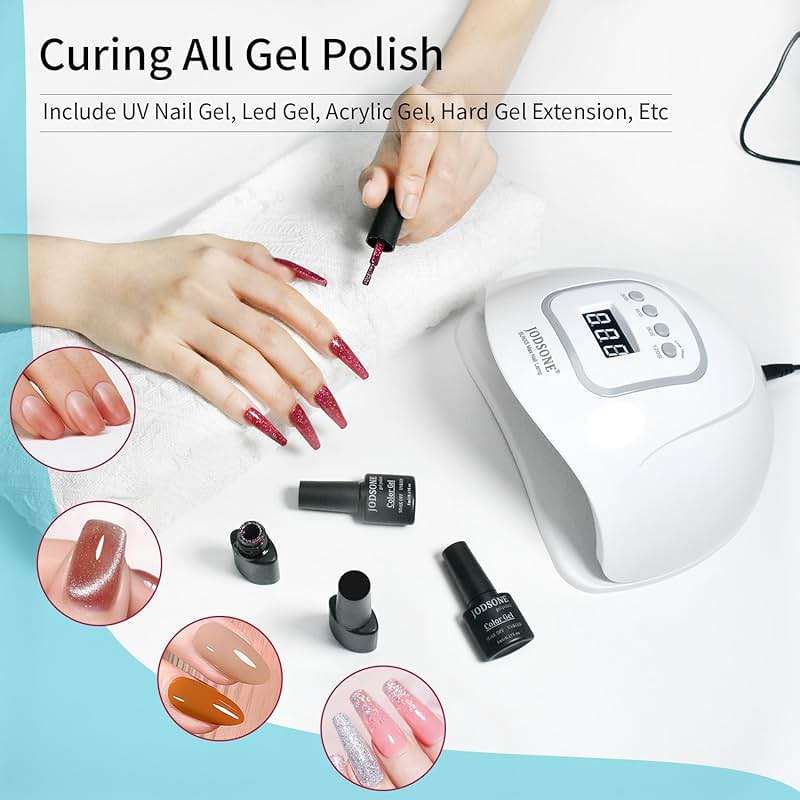 JODSONE U V LED Nail Lamp, Nail Dryer for Gel Polish, Led Light with Automatic Sensor & 4 Timers - Image 7
