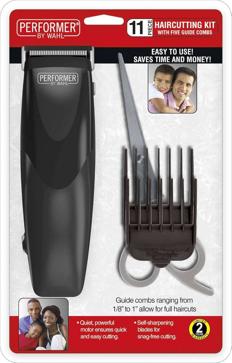 Performer by WAHL 11 Piece Haircutting Kit Set with Five Guide Combs - Image 2