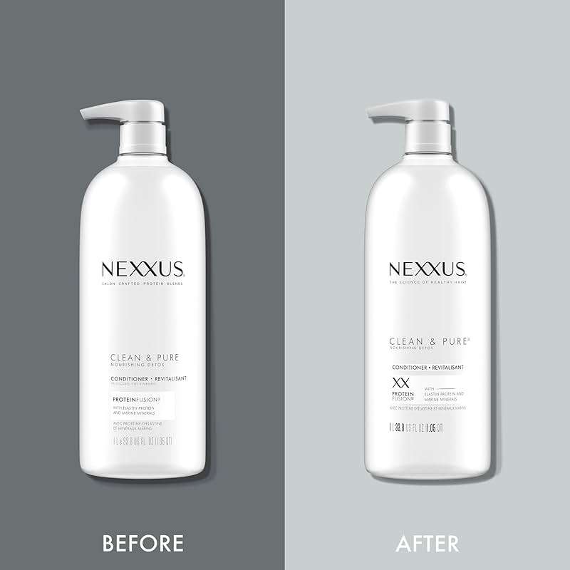 Nexxus Clean and Pure Conditioner, With ProteinFusion, Nourished Hair Care Silicone, Dye And Paraben Free 33.8 oz - Image 6