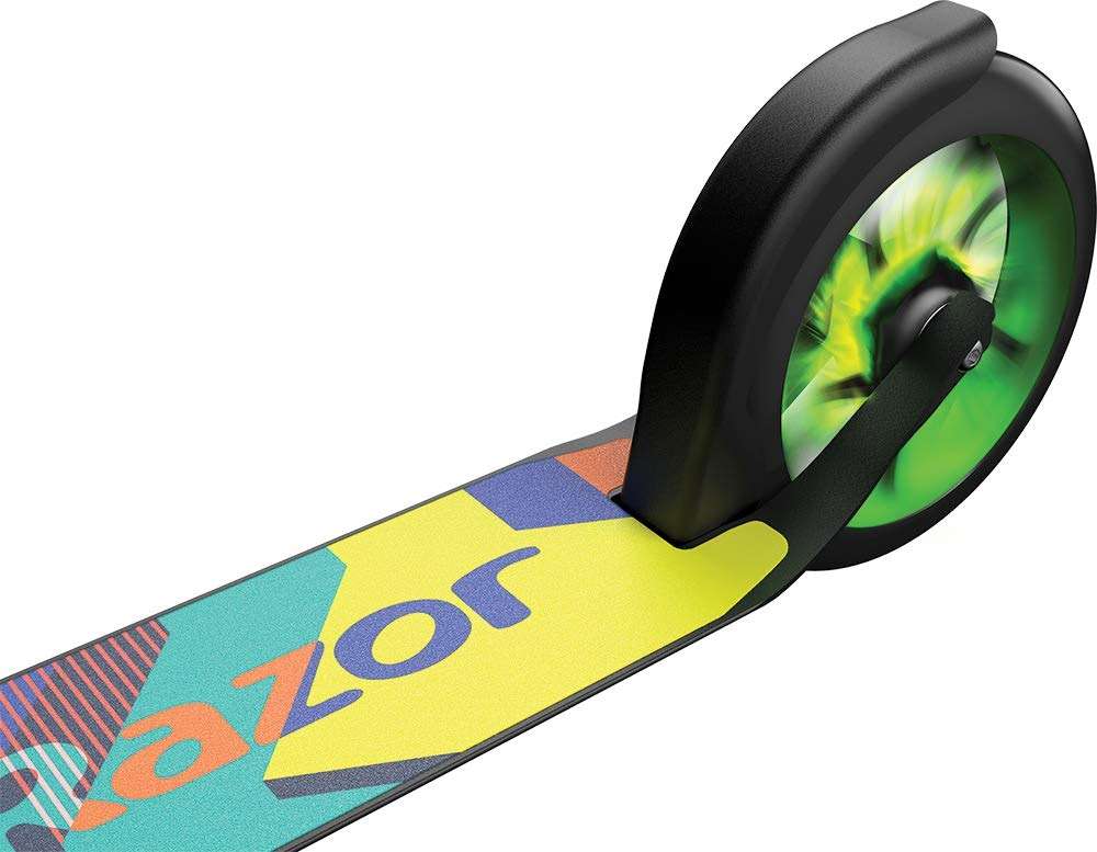 Razor A5 Lux Kick Scooter for Kids Ages 8+ - 8" Urethane Wheels, Aluminum Frame, Anodized Finish Featuring Bold Colors and Graphics, for Riders up to 220 lbs - Image 9
