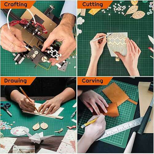 anezus Self Healing Sewing Mat, 12inch x 18inch Rotary Cutting Mat Double Sided 5-Ply Craft Cutting Board for Sewing Crafts Hobby Fabric Precision Scrapbooking Project - Image 6