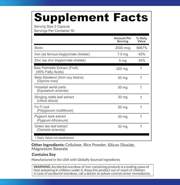 DHT Blocker Hair Growth Support Supplement - Saw Palmetto + Hair Vitamins for Women & Men - Supports Healthy Hair Growth & Thick & Strong-Hair - May Support Healthy DHT Levels - Low Loss Capsules - Image 2