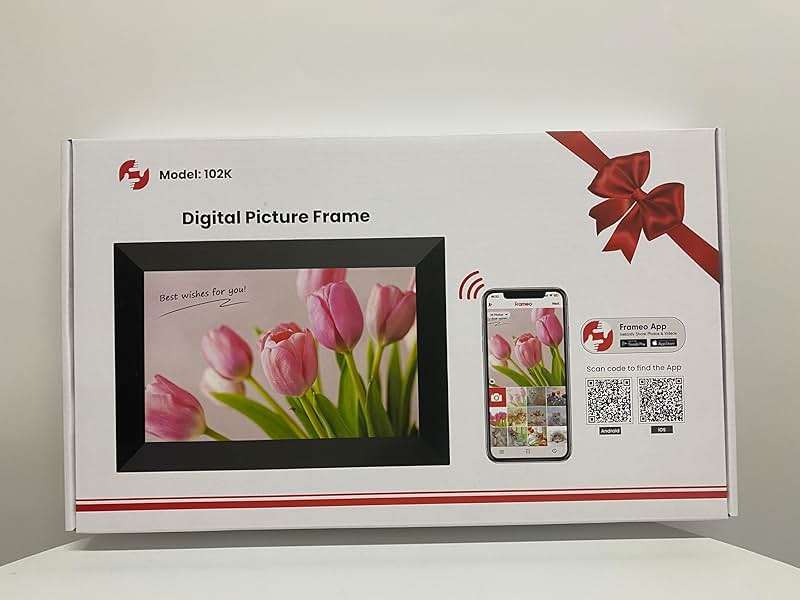 BIGASUO Digital Picture Frame, 10.1" Frameo Digital Frame WiFi with 32GB Memory, 1280x800 IPS Touch Screen, Send Photos/Videos from Your Phone Anywhere, Photo Gifts for Parents and Grandparents - Image 10