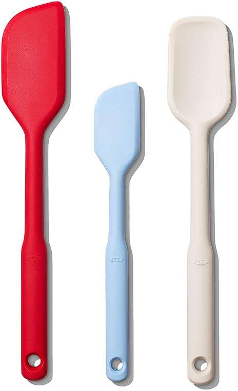 OXO Good Grips 3 Piece Silicone Spatula Set, One Size, Multi, Multicolor - Image 1