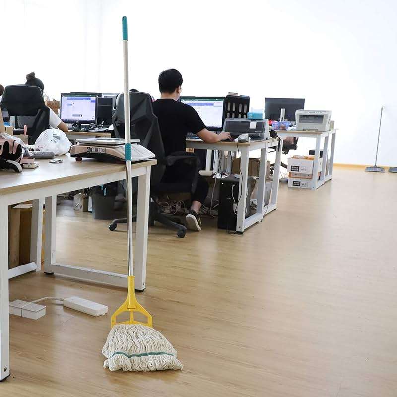 OFO Loop-End String Wet Mop, Heavy Duty Commercial Industrial Dust Mop , 67inch Stainless Steel Pole ,2- Pack - Image 5
