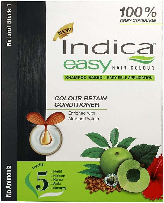 Indica Easy Shampoo Based Hair Colour Black | Pack of 3 - Image 3