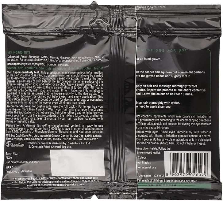 Indica Easy Shampoo Based Hair Colour Black | Pack of 3 - Image 5